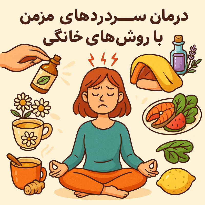 درمان سردرد با روش های خانگی و سنتی